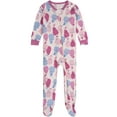 thumbnail image 5 of Onesies Brand Baby Girl Footed Pajamas, 4-Pack, Sizes Newborn - 24 Months, 5 of 14