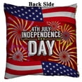thumbnail image 2 of PKQWTM Independence Day Banner Reversible Mermaid Cushion Cover Home Decor Sequin Pillow Case Size 16x16 inches, 2 of 2