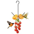 thumbnail image 4 of Oriole Feeder for Outdoors Hanging Fruit Bird Feeder with Hook Black Metal Fruit Holder Wild Bird Feeder Balcony Bird Feeder 10" Black Hanging Fruit Bird Feeder for Outdoor Garden Yard, 4 of 8