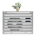 thumbnail image 4 of ToppiJoy 2-3P Aluminum Alloy Rectangular Air Conditioner Fence Screen Air Conditioner Screen Outdoor(White), 4 of 25