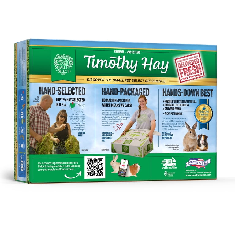 Small Pet Select 2nd Cutting Perfect Blend Timothy Hay, 2lbs photo 6