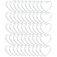thumbnail image 4 of SEWACC Acrylic Keychain Heart Shaped Sublimation Blanks for Diy Projects 50Pcs, 4 of 8