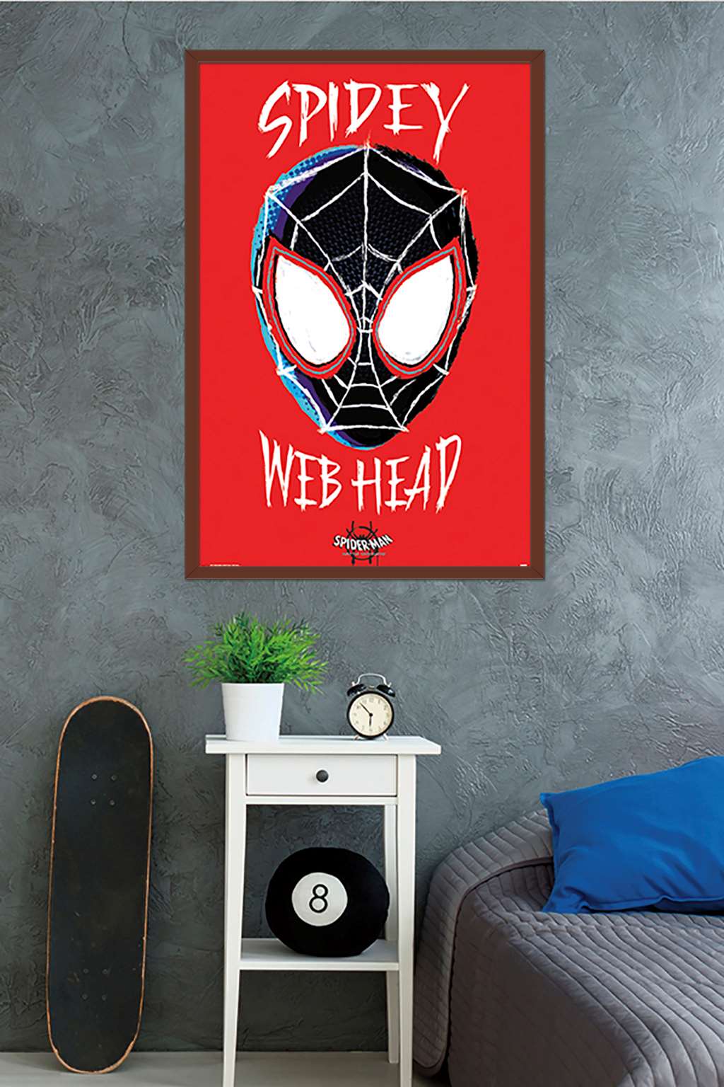 Marvel Spider-Man - Into The Spider-Verse - Web Head Wall Poster, 22.375" x 34", Framed