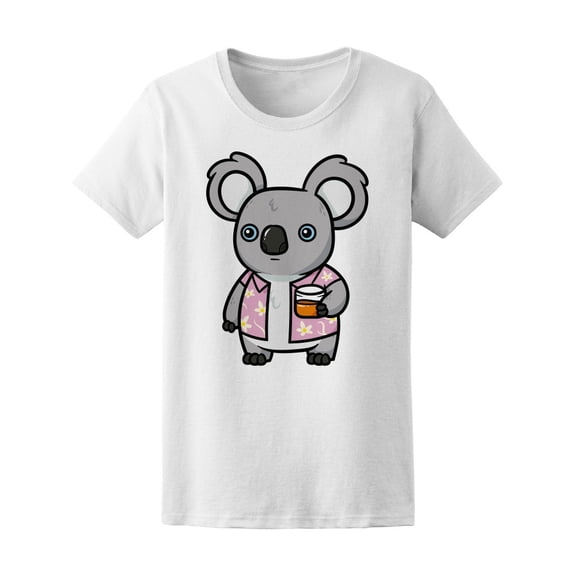 Koala With Drink T-Shirt Men -Image by Shutterstock, Male 4X-Large