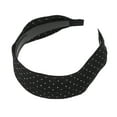 thumbnail image 4 of Unique Bargains 1 Pc Headband Fresh Polka Dot Wide Hair Accessories Black, 4 of 5