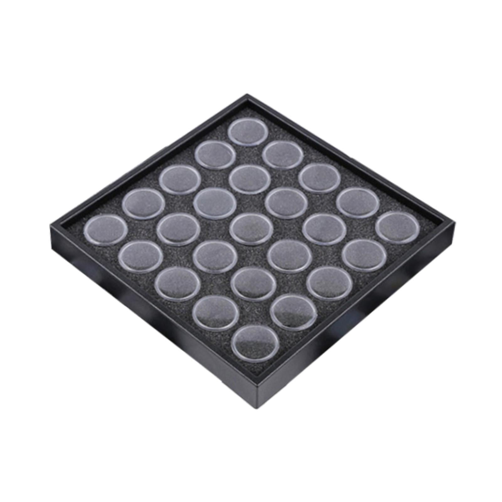 TOOYFUL Bead Organizer Box Bead Storage Containers with Lids Transparent Case Small Nail Jewelry Storage Box for Jewelry DIY Supplies 25 Jars