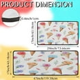 thumbnail image 2 of Floral Ice Cream Kitchen Mat Set of 2 Non-Slip Washable Kitchen Rugs Waterproof Comfort Standing Floor Mats for Kitchen Home Office Sink Laundry 17x29 Inch + 17x47 Inch, 2 of 6