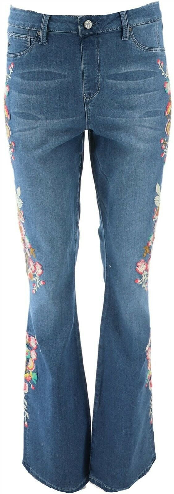 tall embroidered jeans