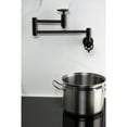 thumbnail image 3 of Kingston Brass KS8105CG Fuller Wall Mount Pot Filler Faucet, Oil Rubbed Bronze, 3 of 7
