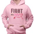 thumbnail image 2 of Fight for a Cure Hoodie Sweatshirt Unisex 5X-Large Pink, 2 of 5