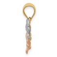 thumbnail image 2 of FJC Finejewelers 14 Kt Tri Color Gold Flower Charm, 2 of 6