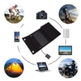thumbnail image 1 of Cargador Solar, IP65 Impermeable Respetuoso Con El Medio Ambiente Panel Solar Plegable Portátil 20W Para Acampar, 1 of 7