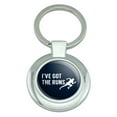 thumbnail image 1 of I've Got The Runs Running Runner Funny Classy Round Chrome Plated Metal Keychain, 1 of 8