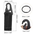 thumbnail image 2 of Uxcell Belt Keeper Key Ring, 4 pack Nylon Webbing Strap Gear Buckle Key Chain Black, 2 of 6