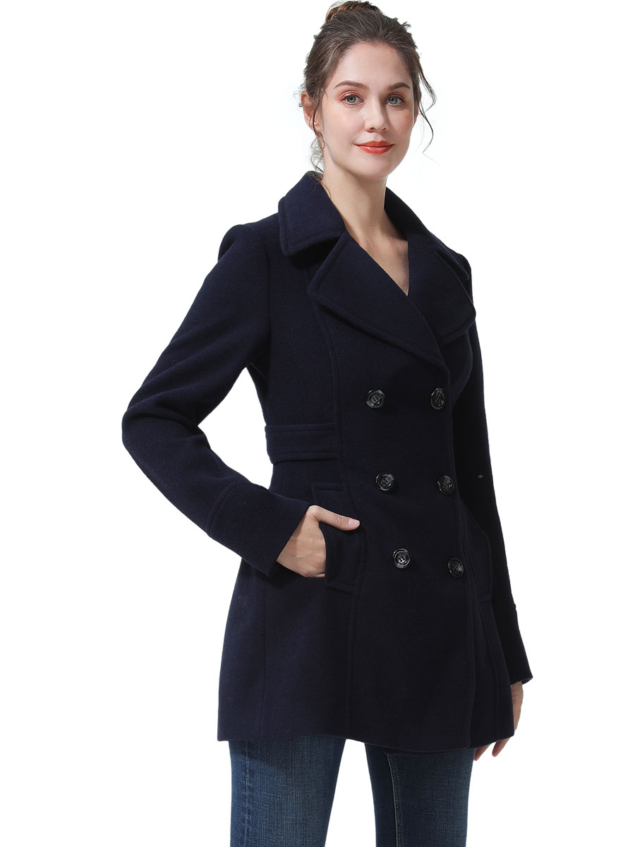 Women Ayu Wool Pea Coat (Regular & Plus Size & Petite) - image 2 of 4