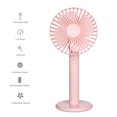 thumbnail image 3 of Portable Handheld Fan Sunflower Shape Rechargeable Mini Desktop Fan 3 Adjustable Speeds Cooling Fan for Home Office, 3 of 8