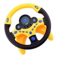 thumbnail image 2 of Juguete de la diversión del coche de ltid del niño del Volante con la luz del panel de las luces del LED Amarillo Sunnimix Volante de juguete, 2 of 8