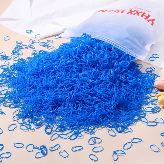500/1000/2000 Uds. Banda de goma desechable colorida para niñas, lazos para el cabello, diadema, coleteros para niños, bandas, accesorios para el cabello para niños