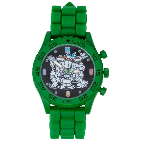 Teenage Mutant Ninja Turtles Green Watch with Rubber Wristband