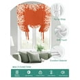 thumbnail image 2 of Coastal Coral Tie Up Curtains for Windows 45 Inch Length Balloon Curtains Kitchen Adjustable Balloon Window Shade Orange White Ocean Marine Nautical Beach Tie Up Bathroom Curtain Window 34"x45", 2 of 6