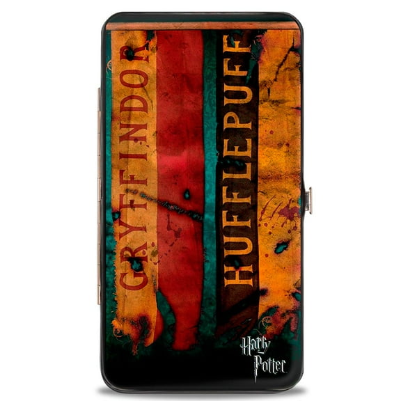 The Wizarding World of Harry Potter Wallet, Hinged, Harry Potter Hogwarts House Banners, Vegan Leather