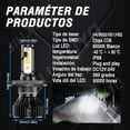 thumbnail image 4 of Applies to LED Headlight Kit H3 H4 16000lm For Chevrolet High/Low Beam, 4 of 10