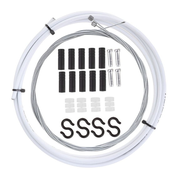 Derailleur Bike Cable and Housing Kit Brake Shift Line Core Shifting White