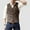 Khaki, variant on Aobny Brown Teacher Tshirts Button Vest Sleeveless V-Neck Blazer T-Shirt Men Dress Shirts Plain Men's Athletic Shirts & Tees,S