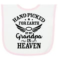 thumbnail image 2 of Inktastic Handpicked for Earth by My Grandpa in Heaven Angel Wings Baby Terry Cloth Bib, 2 of 3