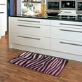 thumbnail image 5 of Area Rugs Carpet for Bedroom Floor Kitchen Rugs Pink and Black Zebra Print Animal Bedside Runner Rug Living Room Washable Non Slip 39×20in Sofa, 5 of 7