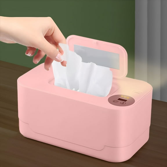 HIBIBUD Portable USB Wipes Warmer Heater with Large Capacity Thermostat Control for Adults Travel Car Home Use Compact Lightweight Easy to Use Wet Wipe Dispenser 24H Constant Temperature