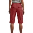 thumbnail image 4 of Cargo Capris for Women with Pockets Capri Cargo Work Pants for Women Casual Summer Wine L, 4 of 6