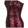thumbnail image 5 of Angel-fashions Women's Asymmetric Ribbon Gradual Sequin Mermaid Prom Dress, 5 of 5