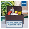 thumbnail image 4 of Outdoor Storage , Standard Closure, 105 Gallon, Java, 4 of 9