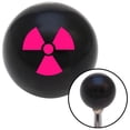 thumbnail image 1 of American Shifter  Pink Nuclear Hazard Symbol Black Shift Knob with M16 x 1.5 Insert Shifter Auto Brody, 1 of 1