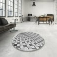 thumbnail image 4 of Ahgly Company Machine Washable Indoor Rectangle Transitional Sonic Silver Gray Area Rugs, 8' x 10', 4 of 7