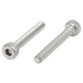 thumbnail image 2 of M2x20mm 0.4mm Pitch 304 Stainless Steel Hex Socket Head Cap Screw DIN912 55pcs, 2 of 5