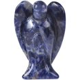 thumbnail image 1 of Angelstones Statue de Guépard Sculptée en Sodalite Foncée Ange de Paix 1,5 Pouces, 1 of 1