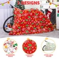thumbnail image 5 of Joyfy 2 Packs Jumbo Christmas Bags with Gift Tags Jumbo/Giant Bike Size 60"x 72" Snowflakes & Jingle Bells Christmas Prints, Heavy Duty Large Gifts Bags, Party Favors Bags, 5 of 11