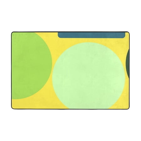 Bathroom Rug Non-Slip Mat, Super Soft Absorbent Bath Mat - Round Geometric Design Flannel Non-Slip Floor Mat, 36"x24"