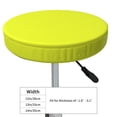 thumbnail image 4 of Disketp Yellow Funda Redonda para Taburete, Funda de Cojín para Silla de Bar Suave y Elástica-12 inch, 4 of 7