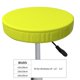 thumbnail image 4 of Disketp Yellow Funda Redonda para Taburete, Funda de Cojín para Silla de Bar Suave y Elástica-12 inch, 4 of 7