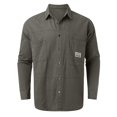 thumbnail image 4 of Male Plush Loose Fitting Retro Long Sleeved Work Clothes Denim Shirt Jacket, 4 of 5