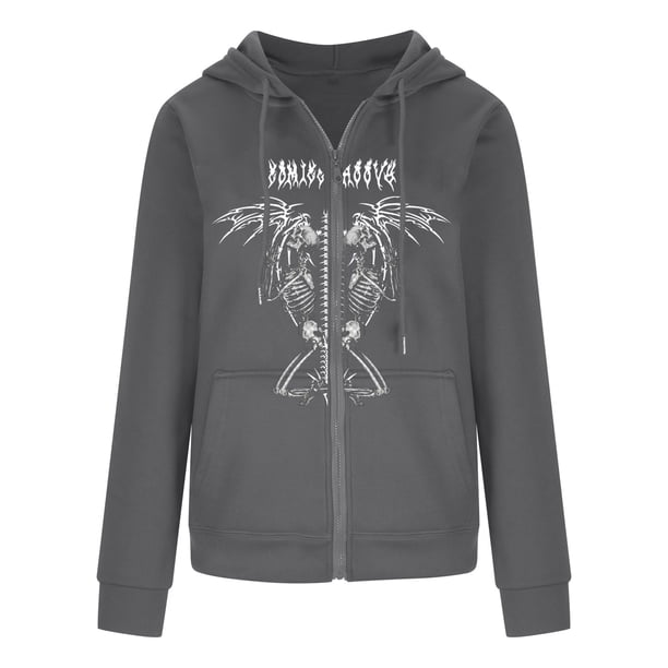Cárdigan estampado con bolsillos informales para hombre y mujer, blusa holgada de manga larga para otoño, sudadera oscura para otoño/invierno Pompotops qwe15773