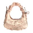 thumbnail image 3 of Un bolso tote versátil con cierre fruncido, ideal para vacaciones, bodas informales de primavera y ocasiones especiales., 3 of 9