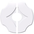 thumbnail image 1 of Ekena Millwork CMP22PL2-06000 22 in. OD x 6 in. ID Square Percival Architectural Grade PVC Contemporary Ceiling Medallion - 2 Piece, 1 of 1