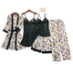 thumbnail image 1 of Set De Pijama Dama Sexi Ropa De Dormir Bata De Seda 5 Piezas Dara Baby  Vest069, 1 of 5