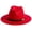 Red, variant on DuoJiaJ Unisex Classic Jazz Fedora, French Style Wool Hat for Retro Outfits Green One Size