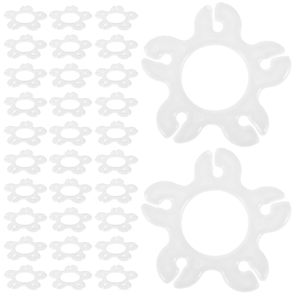 AUQ 100 Pcs Balloon Arch Connectors Clips, Reusable Plastic Ring Buckles for Party Decorations, Weddings, and Birthday Celebrations