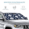 thumbnail image 2 of Bingfone white arrow Skull Car Windshield Sunshade,Sun Foldable Sun Shield Sun Visor for Car - Small, 2 of 8